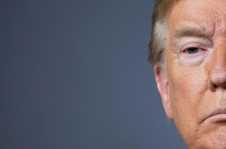 Le président américain Donald Trump lors de sa conférence de presse à la Maison Blanche, le 17 avril 2020