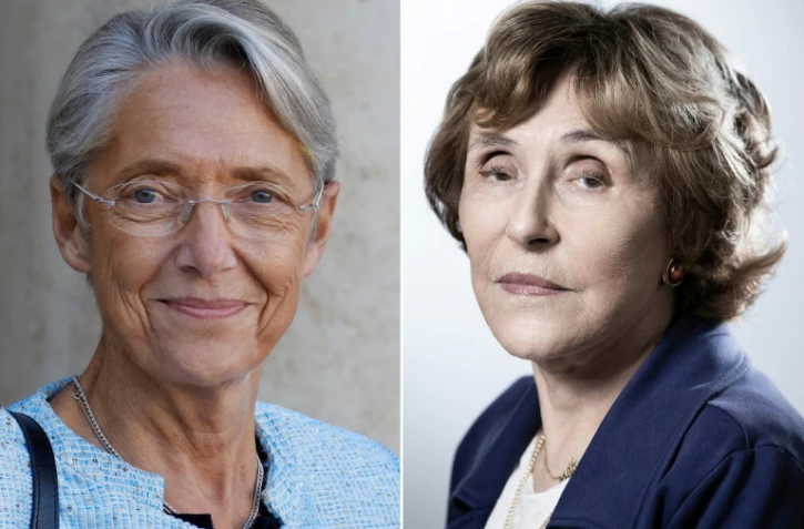 Elisabeth Borne, Première ministre actuelle (G), et l'ancienne Première ministre Edith Cresson