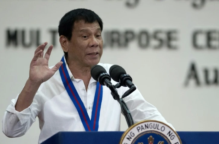 Le président philippin Rodrigo Duterte à Manille, le 17 août 2016
