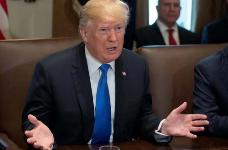 Le président américain Donald Trump lors d'une rencontre avec son cabinet à la Maison Blanche à Washington, DC le 20 décembre 2017