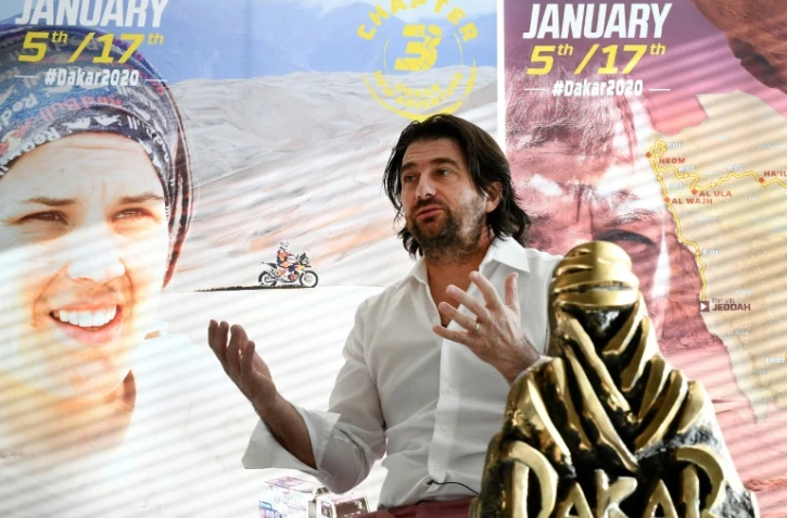 Le nouveau patron du Dakar David Castera lors de la présentation du Dakar 2020, le 20 novembre 2019 à Paris