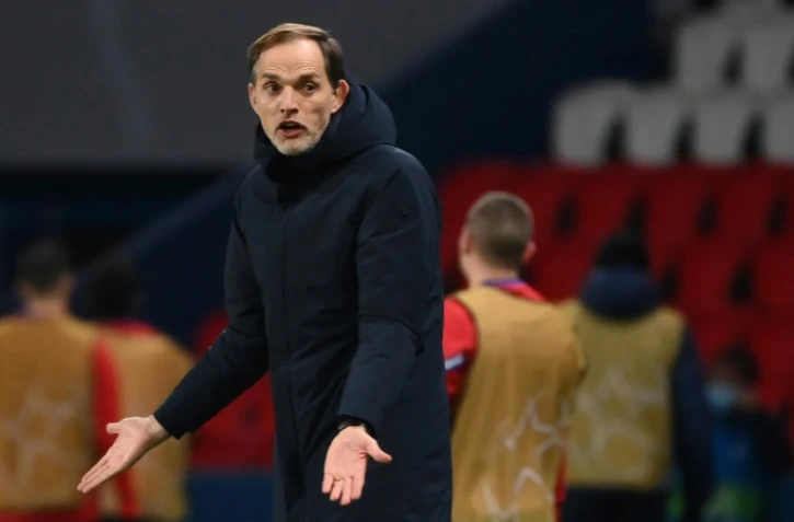 L'entraîneur allemand du Paris-SG, Thomas Tuchel, lors du match de groupes de la Ligue des champions à domicile face à Leipzig, le 24 novembre 2020