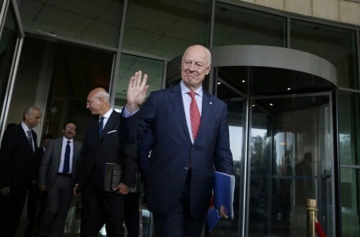 L'émissaire de l'ONU Staffan de Mistura à Damas le 24 octobre 2018.

