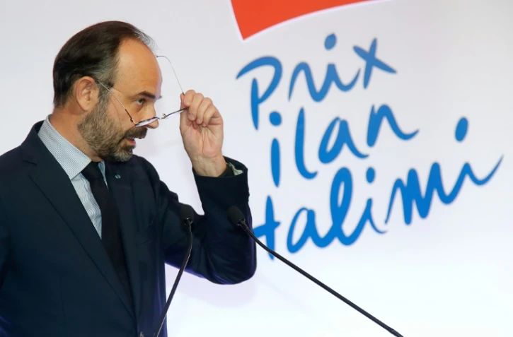Le Premier ministre Edouard Philippe lors de la remise du Prix Ilan Halimi, le 12 février 2019 à Paris