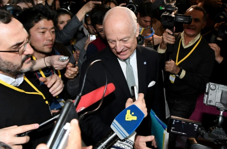 L'envoyé spécial de l'ONU, Staffan de Mistura le 24 janvier 2017 à Astana 