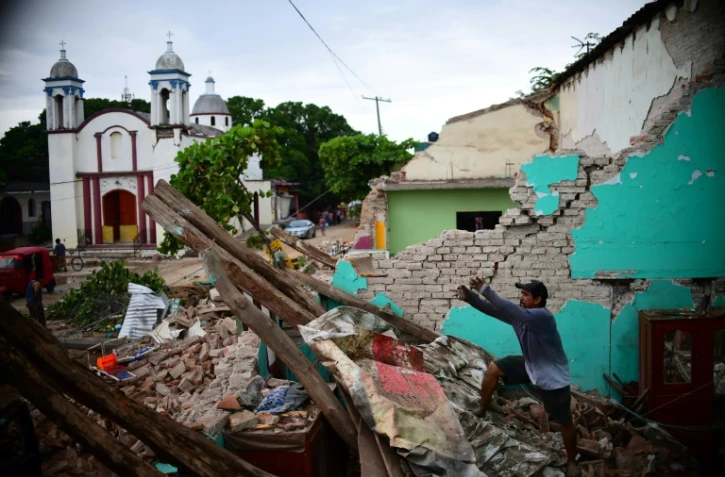 Les destructions provoquées par un séisme de magnitude 8.2 à Juchitan de Zaragoza, le 10 septembre 2017 au Mexique