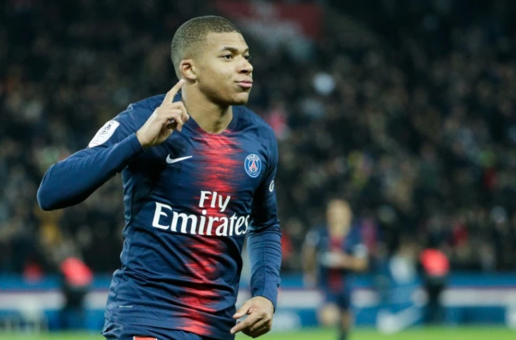 Kylian Mbappé ouvre le score lors de la victoire du PSG à domicile face à Lille 2-1 en 12e journée de L1 le 2 novembre 2018