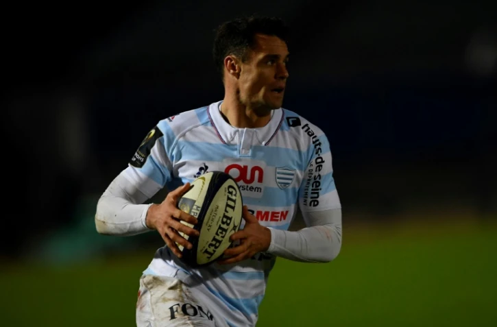 L'ouvreur du Racing 92 Dan Carter contre Leicester, le 14 janvier 2017 à Colombes