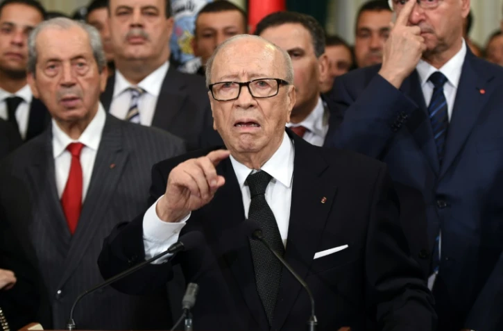 Le président tunisien Beji Caid Essebsi, le 25 novembre 2015 à Tunis