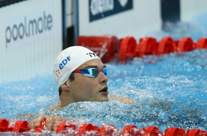 Florent Manaudou, vainqueur du 50 m nage libre des Championnats d'Europe Ă Londres