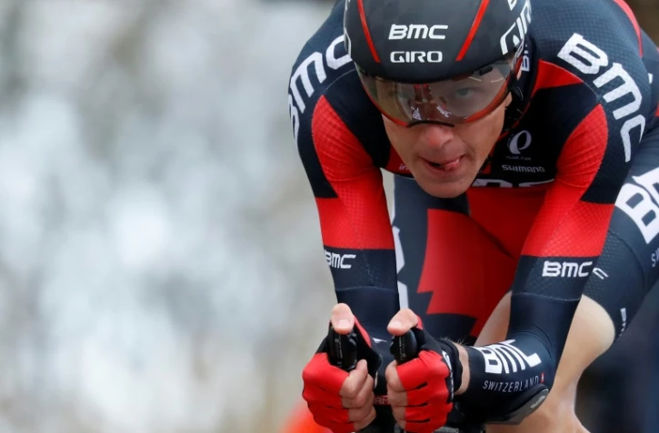 Le Suisse Michael Schär lors du Paris-Nice le 6 mars 2016 à Conflans-Sainte-Honorine 