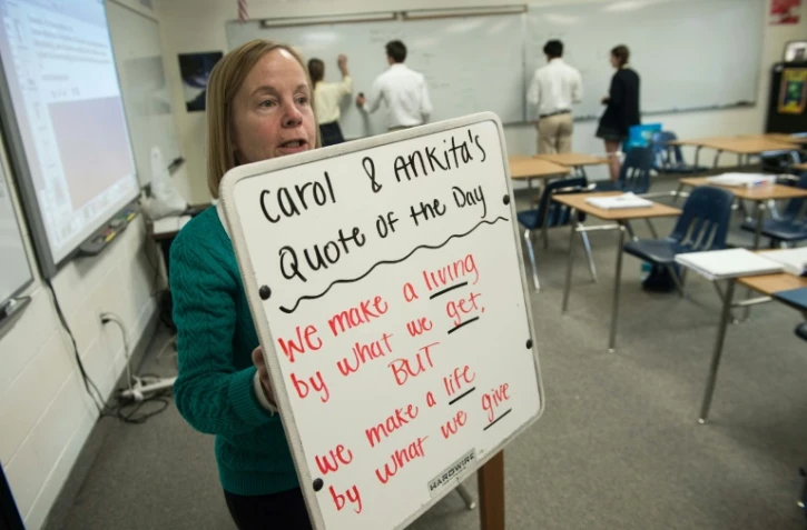Des tableaux pare-balles ont été placés dans les salles de classe de la Worcester Preparatory School de Berlin (Maryland, sud-est) pour   être utilisé par les enseignants comme bouclier si un tireur attaque l'établissement