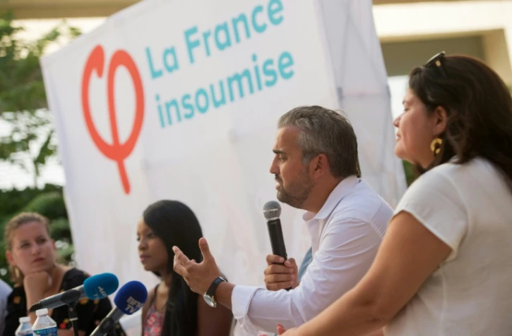 Alexis Corbière, membre de la France insoumise lors des journées d'été du parti à Marseille, le 25 août 2017