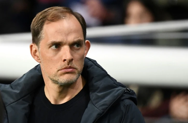 L'entraîneur du PSG Thomas Tuchel lors du match contre Strasbourg en L1 au Parc des Princes, le 7 avril 2019