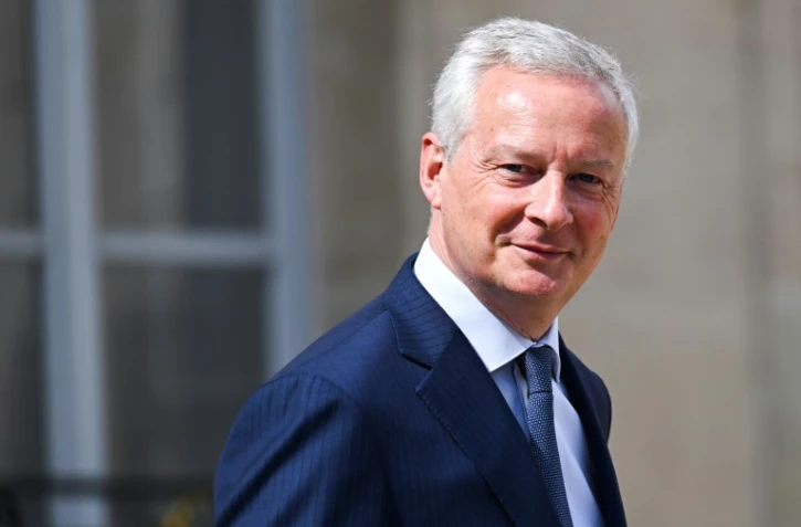 Le ministre de l'Economie Bruno Le Maire à la sortie de l'Elysée, le 23 août 2023 à Paris