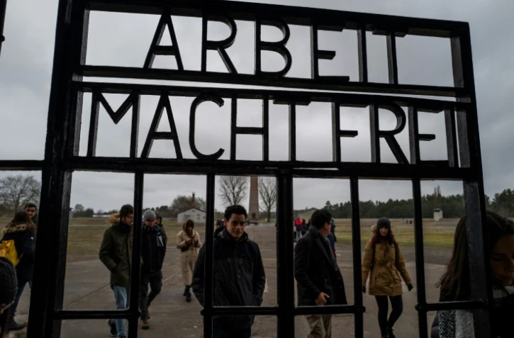 L'entrée de l'ancien camp de concentration de Sachsenhausen, où officiait l'accusé, le 7 février 2020