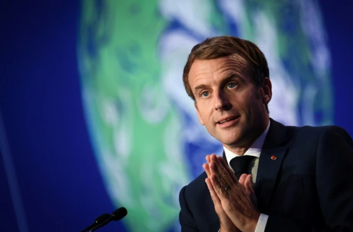 Emmanuel Macron à la COP26 à Glasgow le 1er novembre 2021