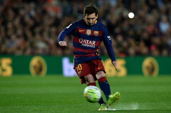 Lionel Messi lors du match Barça - Valence, le 17 avril 2016 au Camp Nou de Barcelone