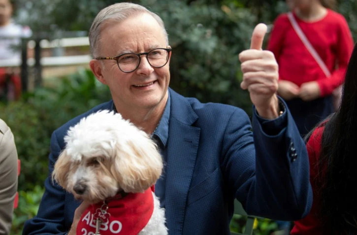 Le nouveau Premier ministre australien Anthony Albanese, le 22 mai 2022 à Sydney