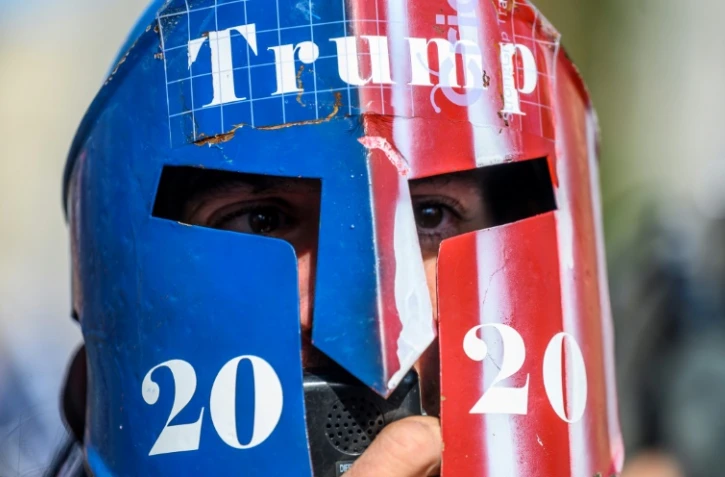 Un partisan de Donald Trump près de la Maison Blanche à Washington le 13 novembre 2020