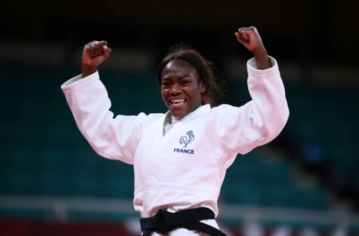 La judoka Clarisse Agbégnénou sacrée championne olympique en -63 kg aux Jeux de Tokyo, le 27 juillet 2021 