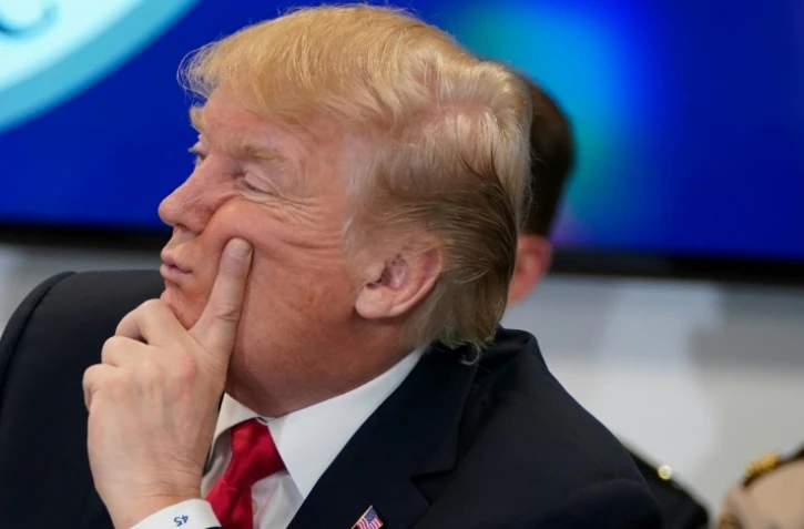 Donald Trump lors d'une réunion du Service des douanes et de la protection des frontières à Sterling (Virginie), le 2 février 2018