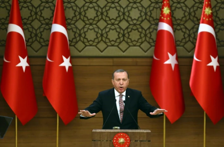 Le président turc Tayyip Erdogan à Ankara le 10 février 2016
