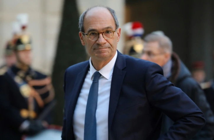 Eric Woerth à l'Elysée le 30 janvier 2018