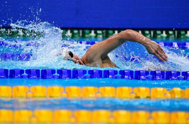 La nageuse polonaise Alicja Tchorz aux Mondiaux-2021 le 22 mai 2021 à la Duna Arena de Budapest
