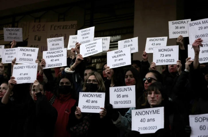 Manifestation contre les violences faites aux femmes à Bordeaux, le 25 novembre 2023