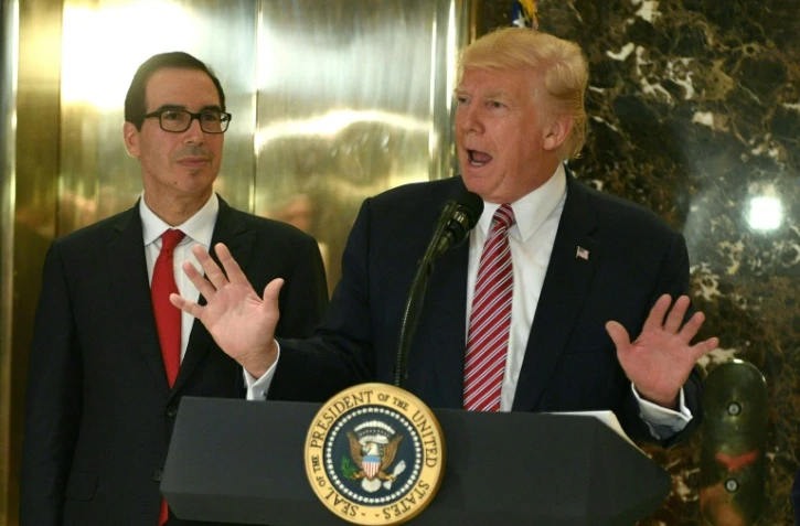 Le président américain Donal Trump donne une conférence de presse à New York, le 15 août 2017