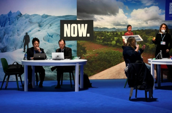 Des délégués à la COP26, à Glasgow, le 2 novembre 2021
