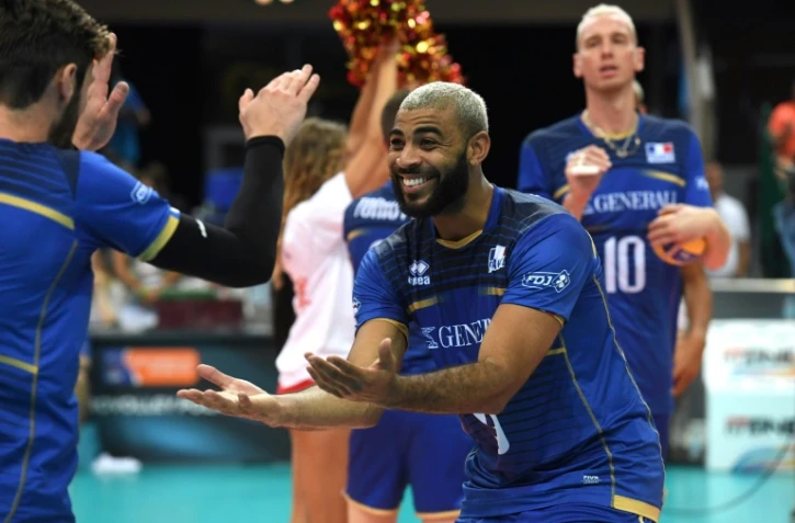 Le volleyeur français Earvin Ngapeth lors de l'Euro, le 30 août 2017 à Katowice
