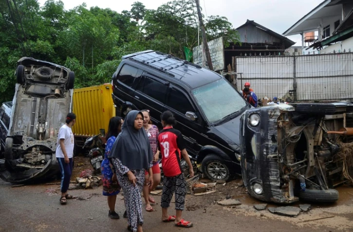 Dégâts provoqués par les inondations à Bekasi, dans l'île de Java, le 2 janvier 2020