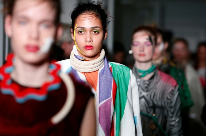 Créations de Liselore Frowijn présentées lors de la Fashion Week à Paris le 1er mars 2016