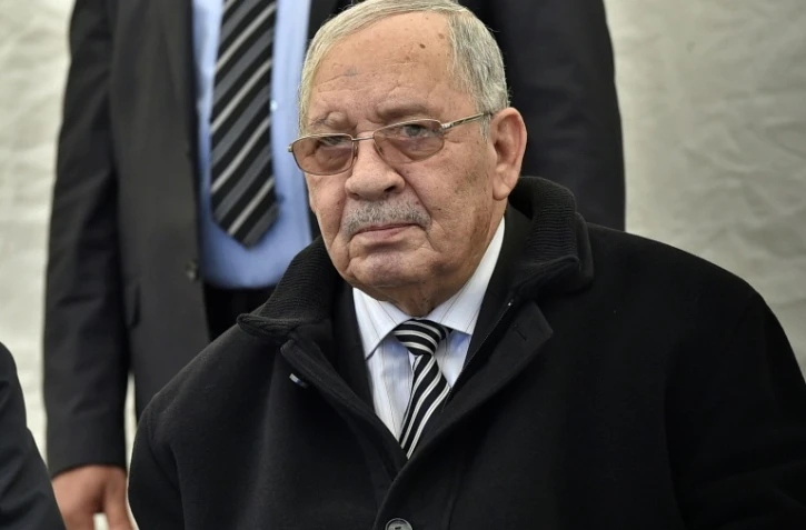 Le puissant chef d'état-major de l'armée et vice-ministre de la Défense, le général Ahmed Gaïd Salah, à Alger le 6 février 2019