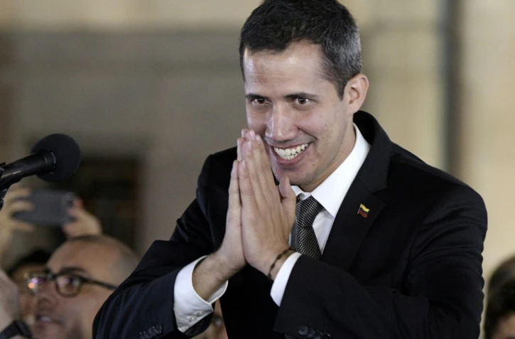 L'opposant et président du Venezuela autoproclamé Juan Guaido, le 1er mars 2019 à Buenos Aires