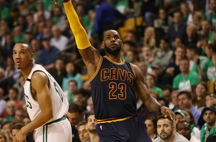 LeBron James lors d'un match contre Golden State, le 25 mai 2017 à Boston