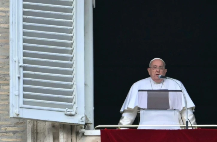Le pape François lors de la prière dominicale de l'Angélus, le 26 janvier 2025 au Vatican