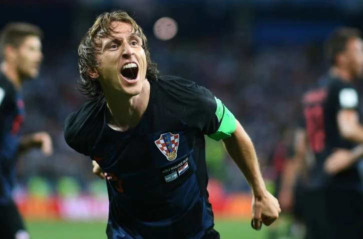 Le capitaine et meneur de jeu de la Croatie Luka Modric, buteur face à l'Argentine à Nijni Novgorod, le 21 juin 2018