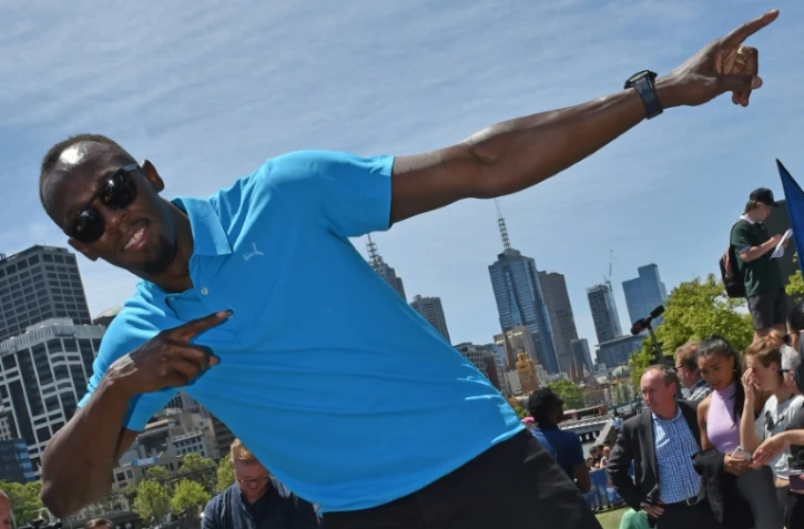 Usain Bolt pose à Melbourne, le 4 novembre 2016