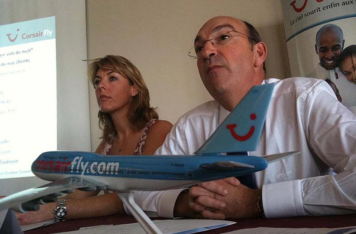 Jeudi 15 avril 2010: conférence de presse d'Olivier Besnard, directeur commercial de Corsairfly