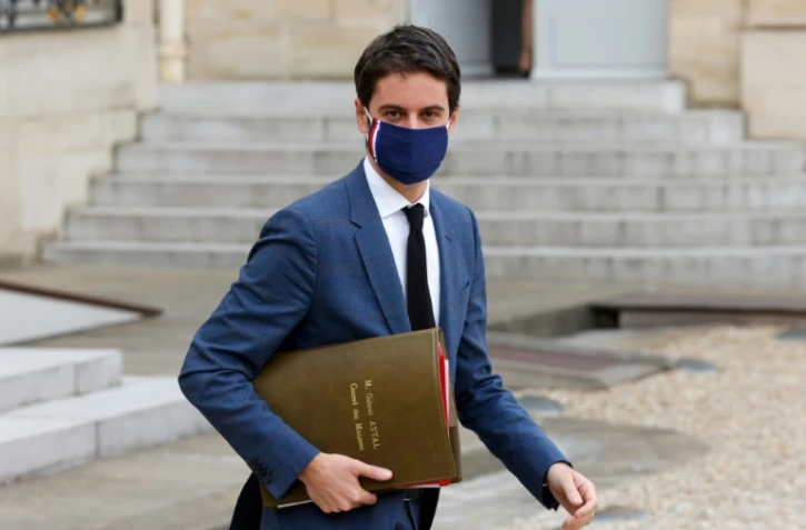 Le porte-parole du gouvernement Gabriel Attal, le 10 mars 2021 à Paris