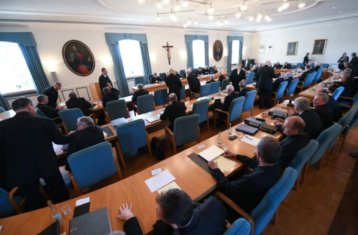 Des participants à la conférence épiscopale allemande, le 24 septembre 2018 à Fulda
