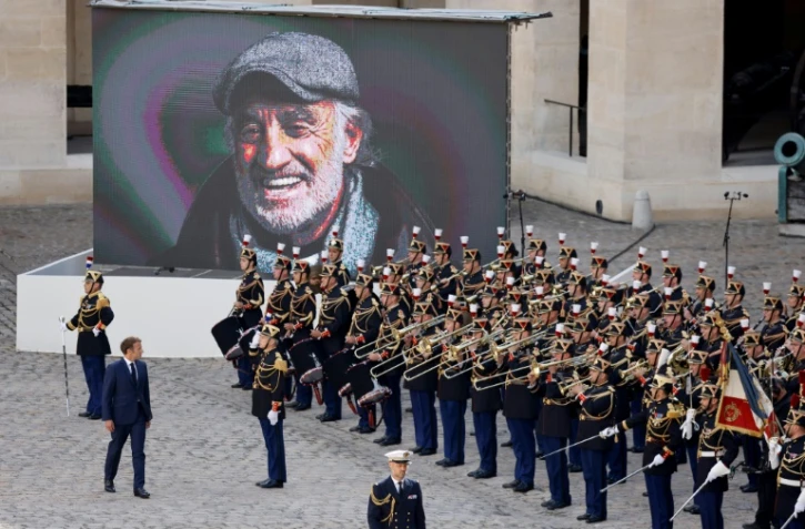 Hommage national rendu le 9 septembre 2021 aux Invalides pour la mort de l'acteur Jean-Paul Belmondo