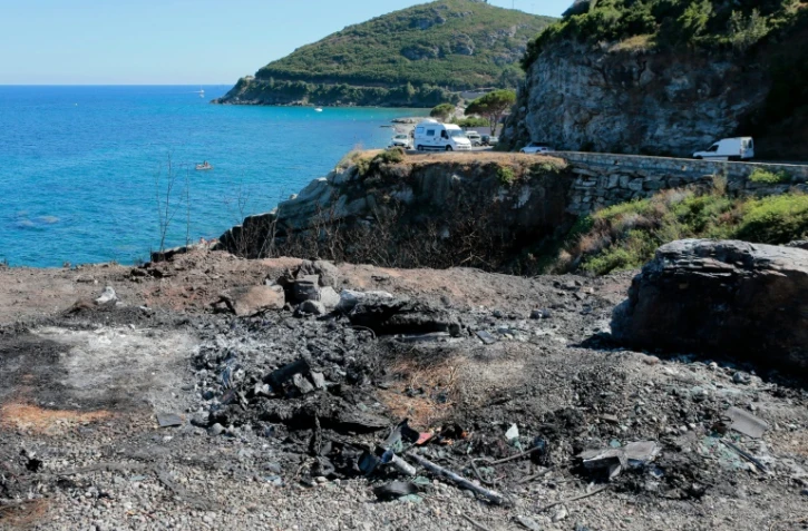 Vue de la crique de Sisco en Haute-Corse, le 14 août 2016