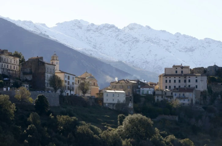 Le village de Belgodère, en Haute-Corse, le 4 décembre 2017