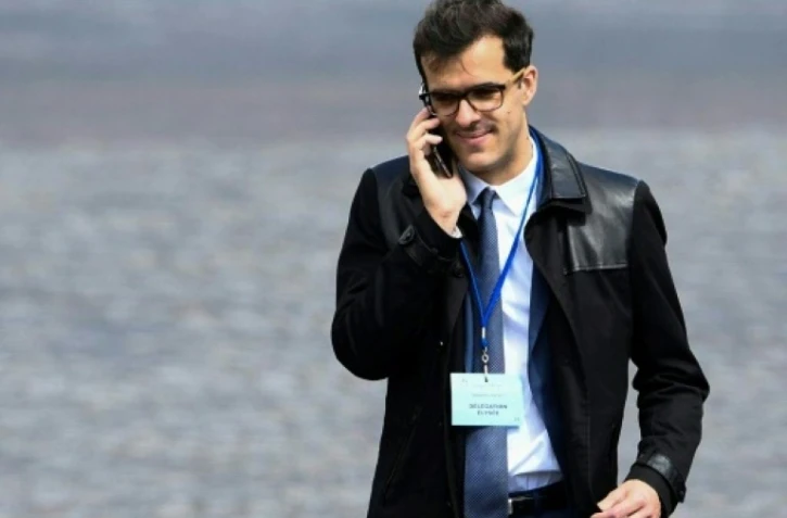 Ismaël Emelien, le "conseiller spécial" d'Emmanuel Macron, le 14 mai 2017 à Paris