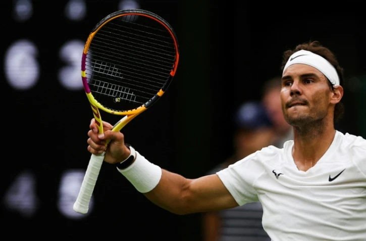 L'Espagnol Rafael Nadal vainqueur du Lituanien Ricardas Berankis au 2e tour de Wimbledon, le 30 juin 2022 à Londres
