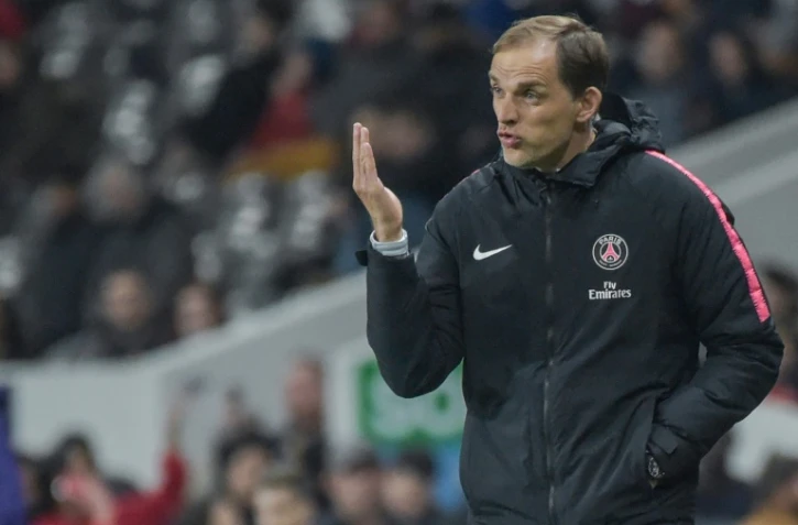L'entraîneur du PSG Thomas Tuchel lors du match de L1 à Toulouse le 31 mars 2019